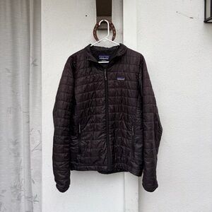 Men's Black Patagonia Nano Puff Jacket (Medium)